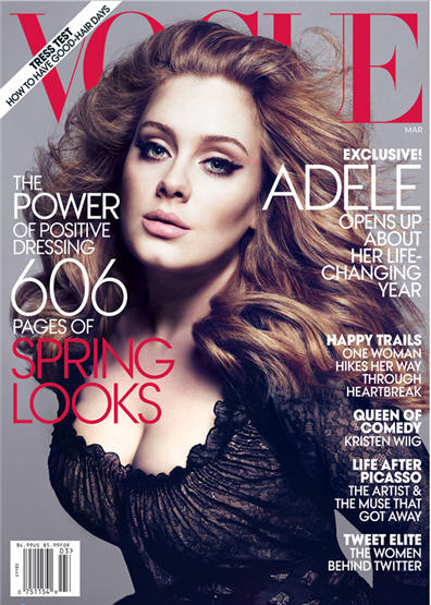 Συνέντευξη της Adele στο Αμερικάνικο Vogue του Μαρτίου 2012
