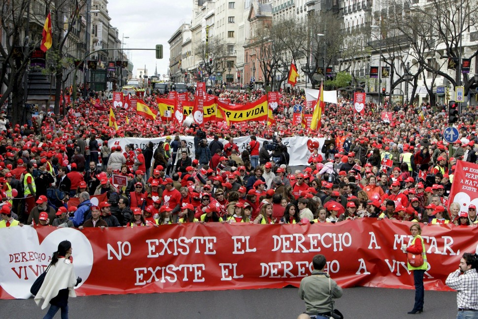 Ισπανία: Διαδήλωση κατά της άμβλωσης