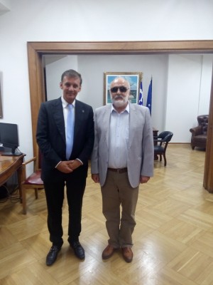 Ο κ. Παναγιώτης Κουρουμπλής με τον κ. Αθανάσιο Δημόπουλο