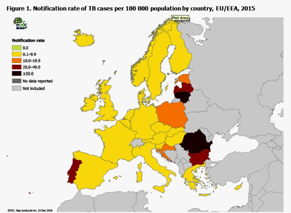 Αύξηση πανευρωπαϊκά της συλλοίμωξης φυματίωσης και AIDS