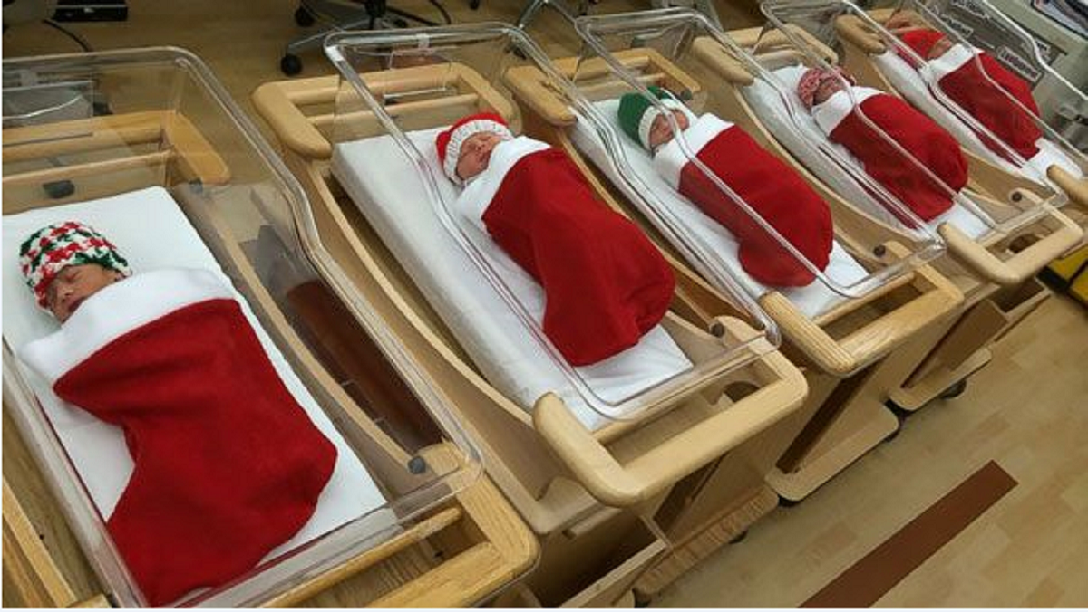 Ξεκαρδιστικοί χριστουγεννιάτικοι στολισμοί στα νοσοκομεία (φώτο)