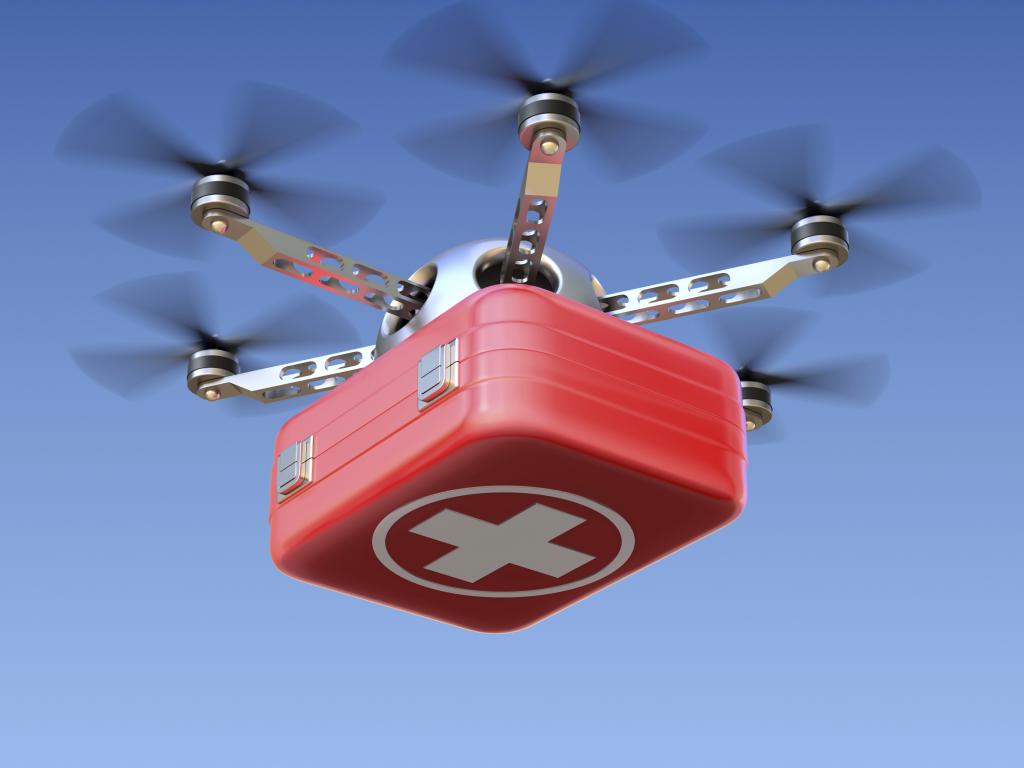 Πρωτιά στη μεταφορά οργάνου με drone