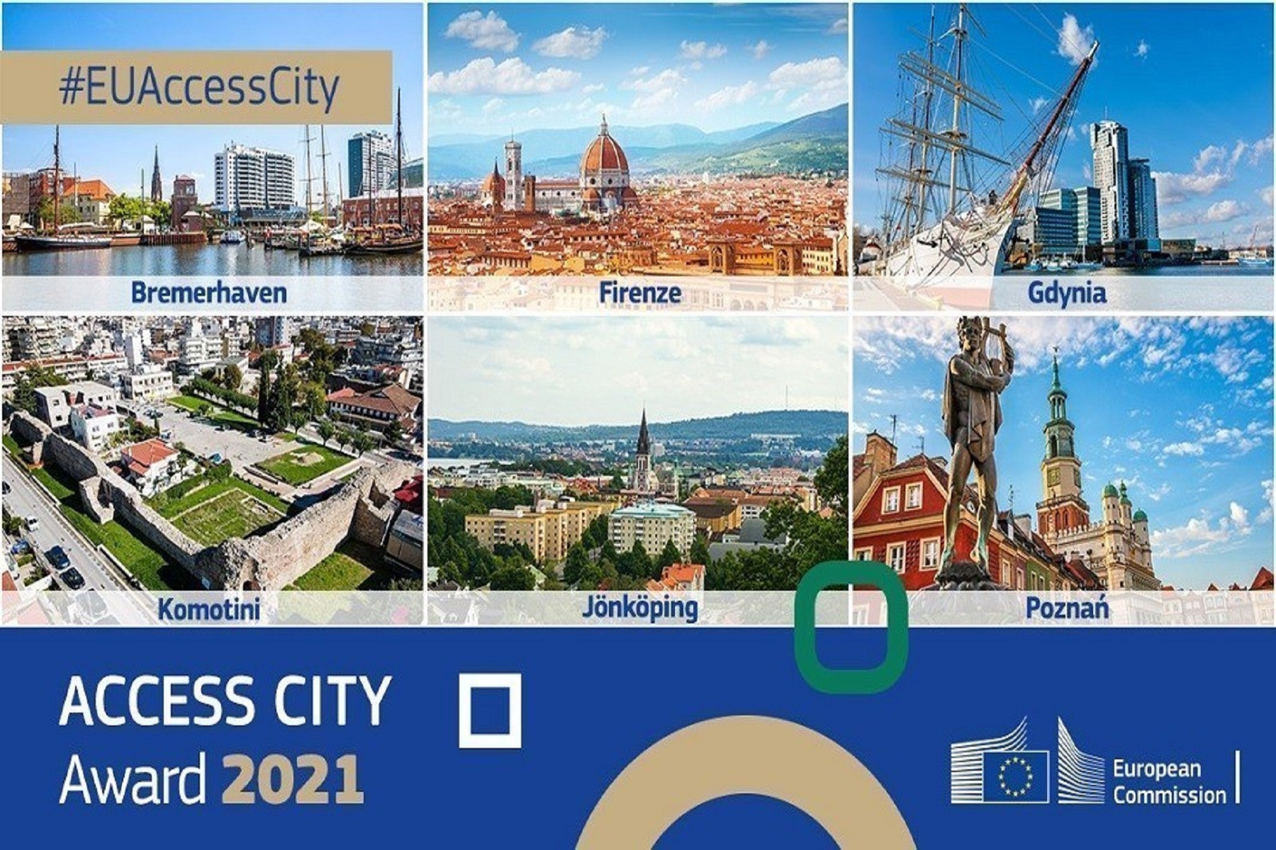 Access City Award 2021: Κομοτηνή – Μία από τις έξι Ευρωπαϊκές πόλεις που διακρίθηκαν για προσβασιμότητα