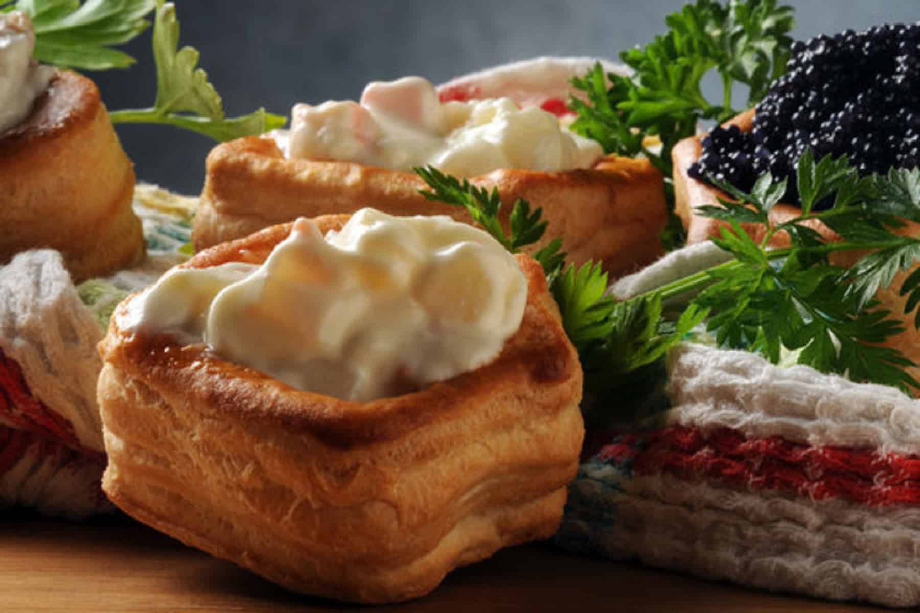 Ορεκτικό”finger food”: “Vol au Vent” με γέμιση κοτοσαλάτα