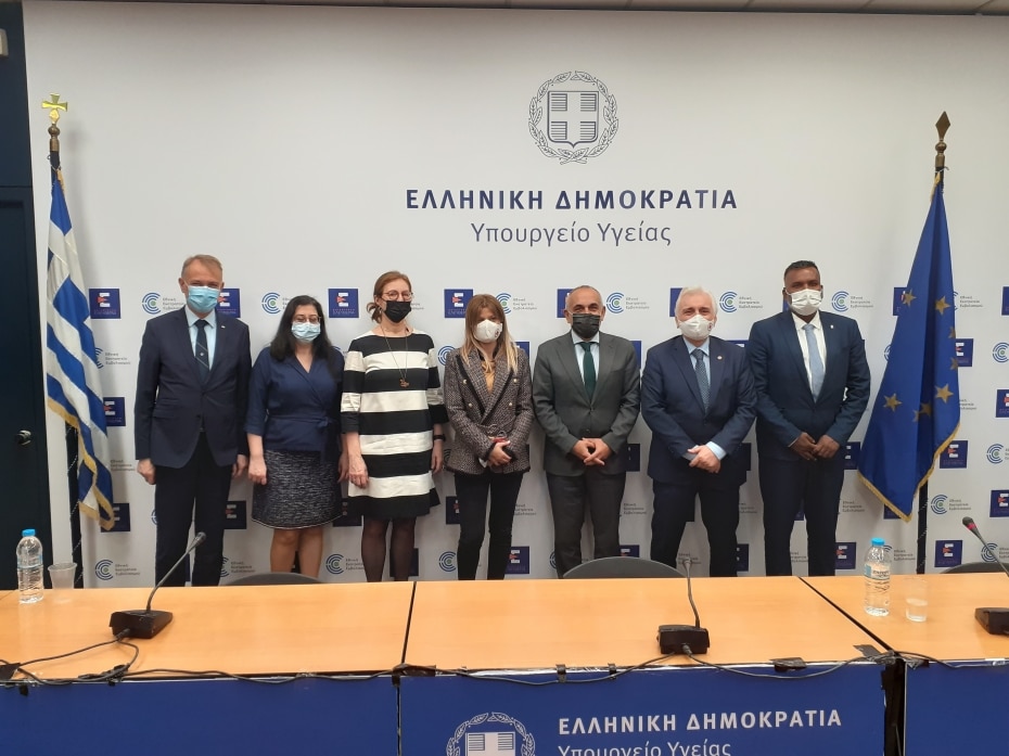Συνάντηση γ.γ Δημ. Υγείας Παναγιώτη Πρεζεράκου με κλιμάκιο του Διεθνούς Ερυθρού Σταυρού