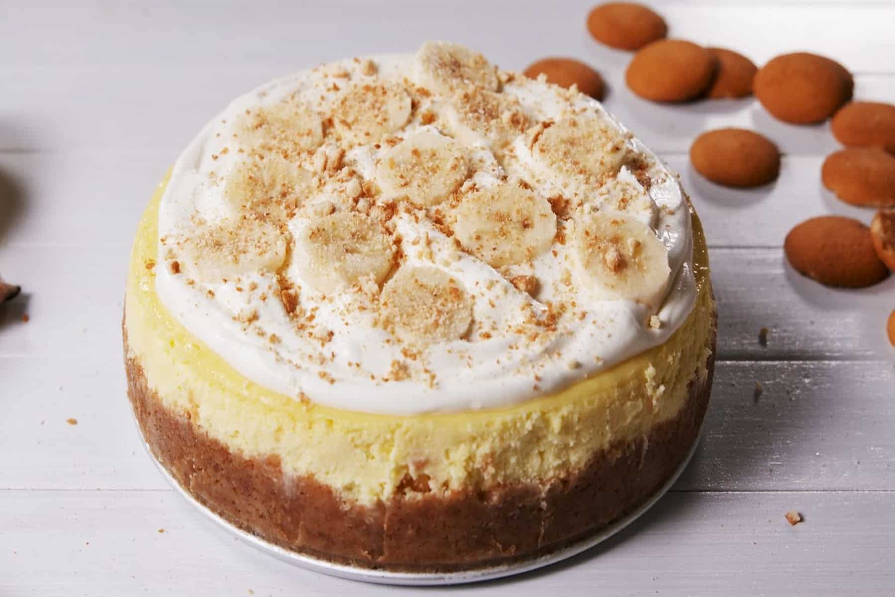 Banana cheesecake: Φρουτένιο, κρεμώδες, γεμάτο χρώμα και γεύση τσίζκεϊκ