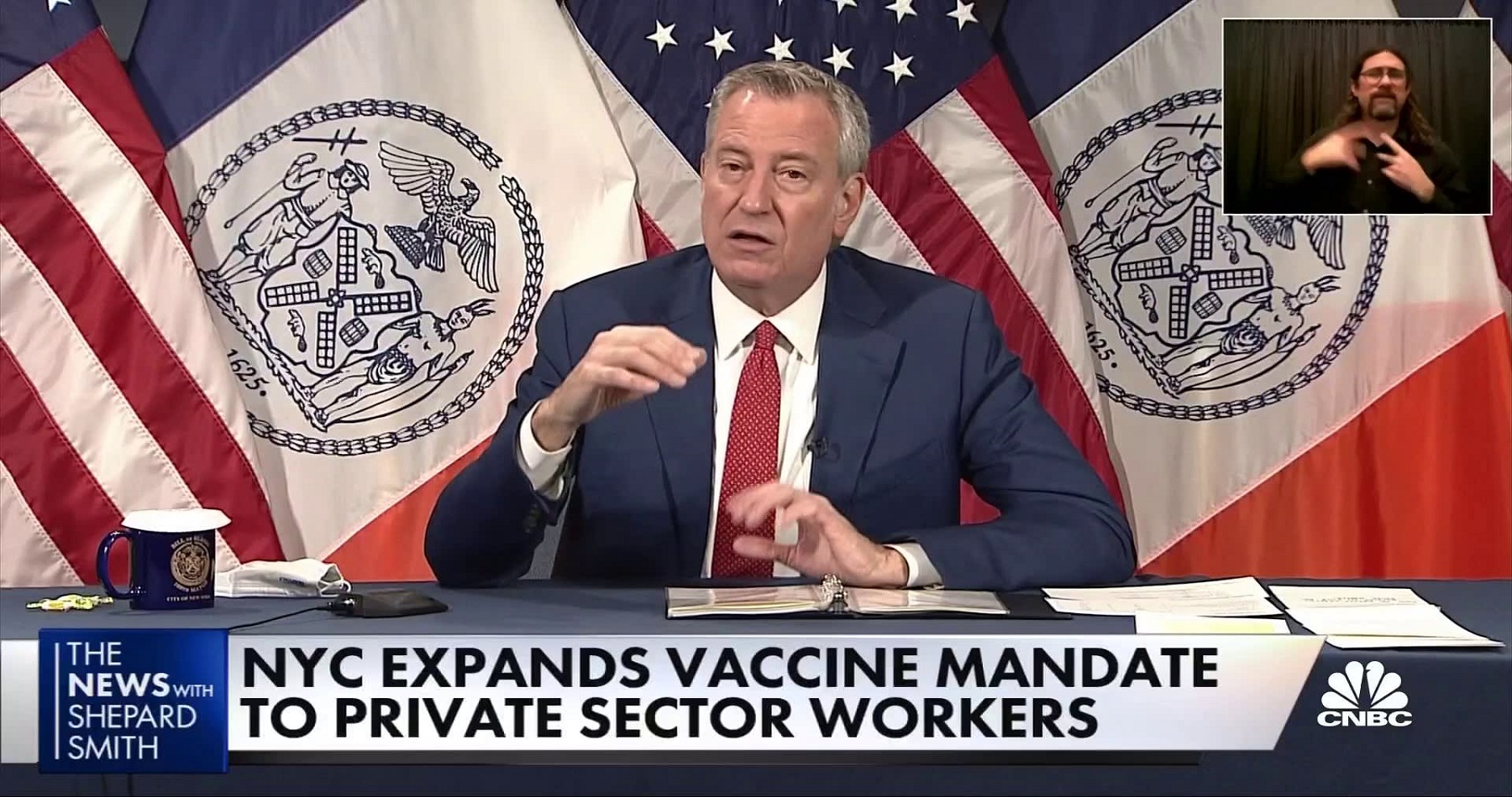 Η Πόλη της Νέας Υόρκης: Ανακοινώνει την εντολή εμβολιασμού covid-19 για τους εργοδότες του ιδιωτικού τομέα