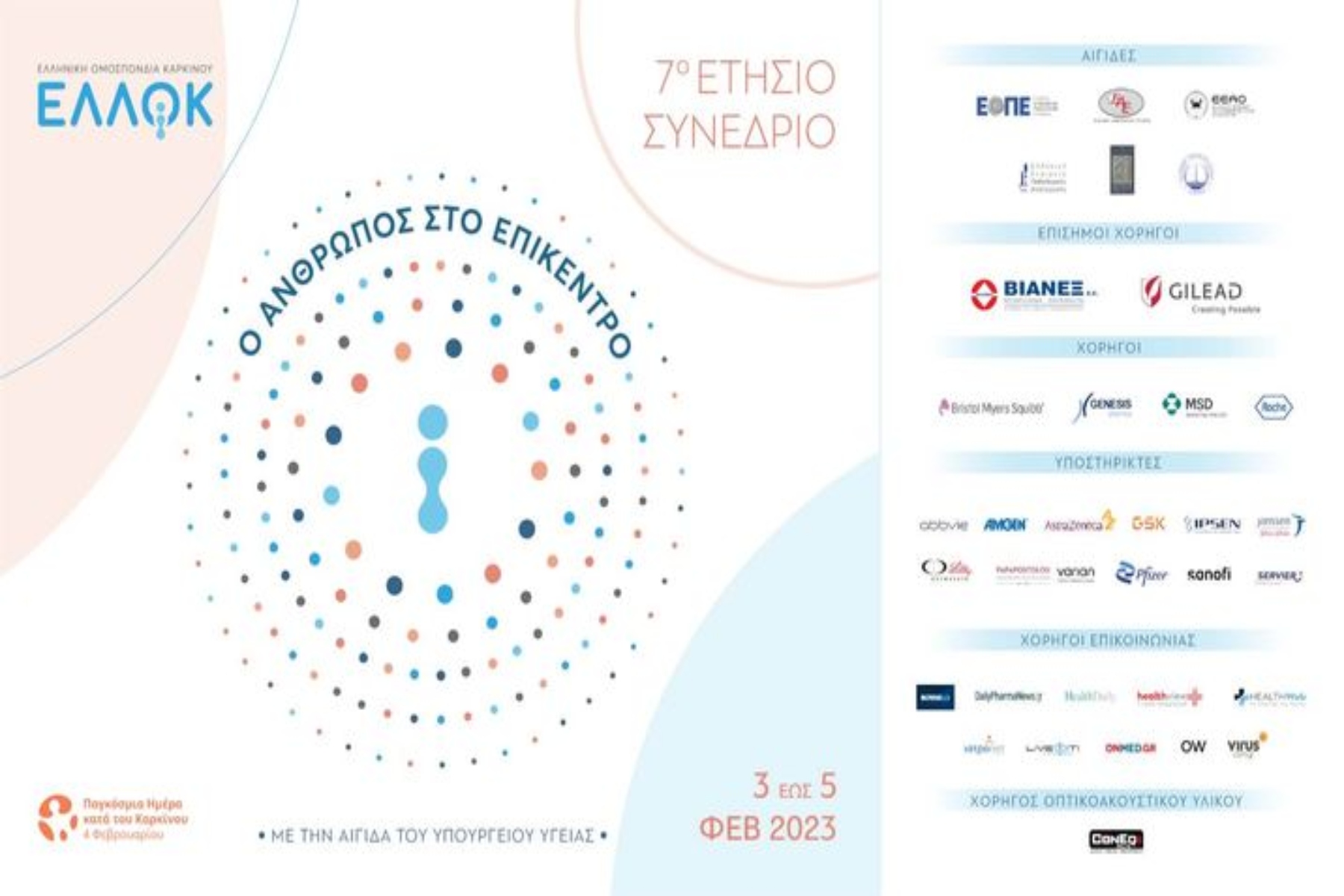 ΕΛΛΟΚ: 7ο Ετήσιο Συνέδριο Ελληνικής Ομοσπονδίας Καρκίνου