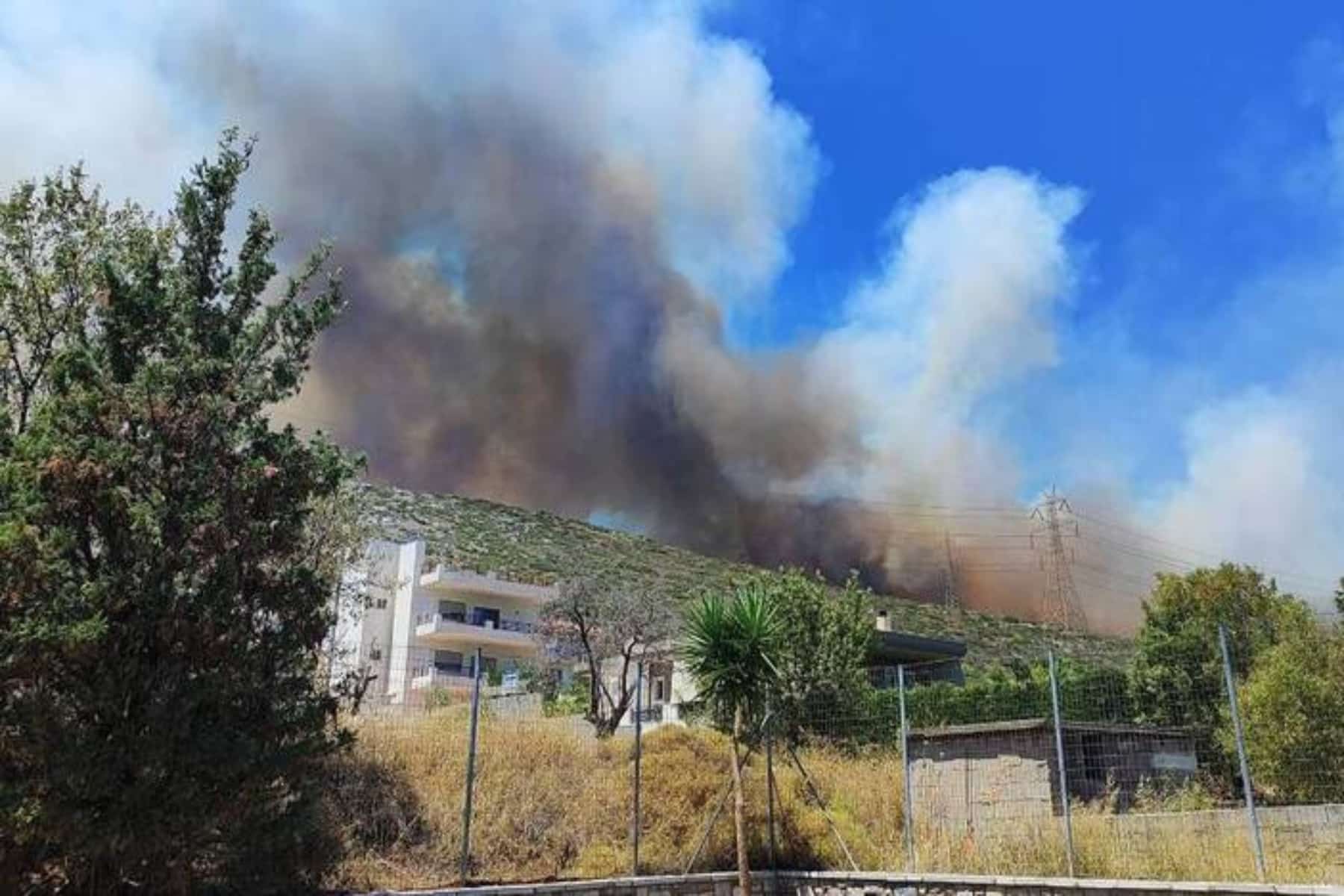 Φωτιά: Φωτιά ξέσπασε στην περιοχή του Κουβαρά Αττικής