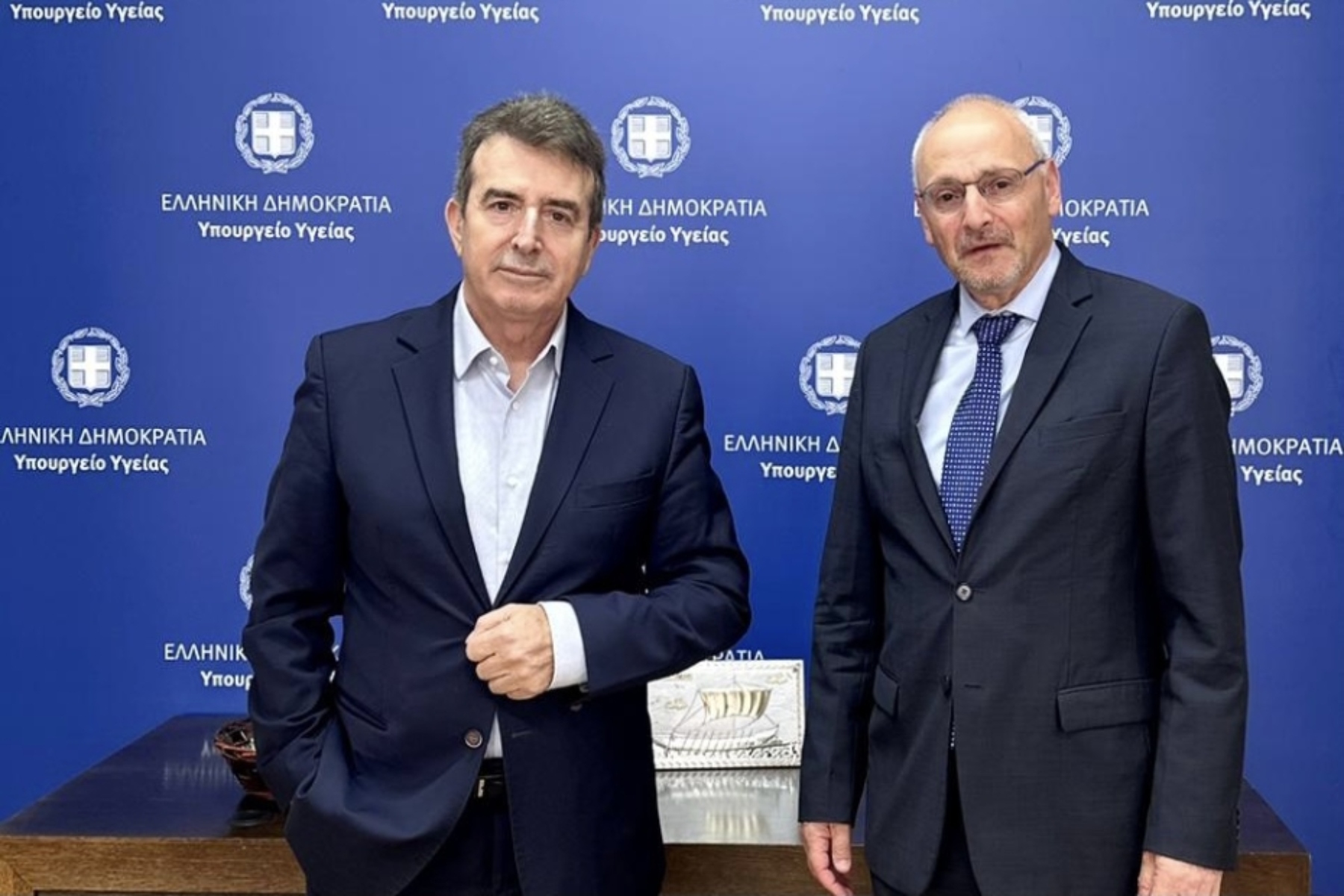 Μιχάλης Χρυσοχοΐδης: Συνάντηση του Υπουργού Υγείας με τον Πρέσβη του Ισραήλ, Νόαμ Κατς