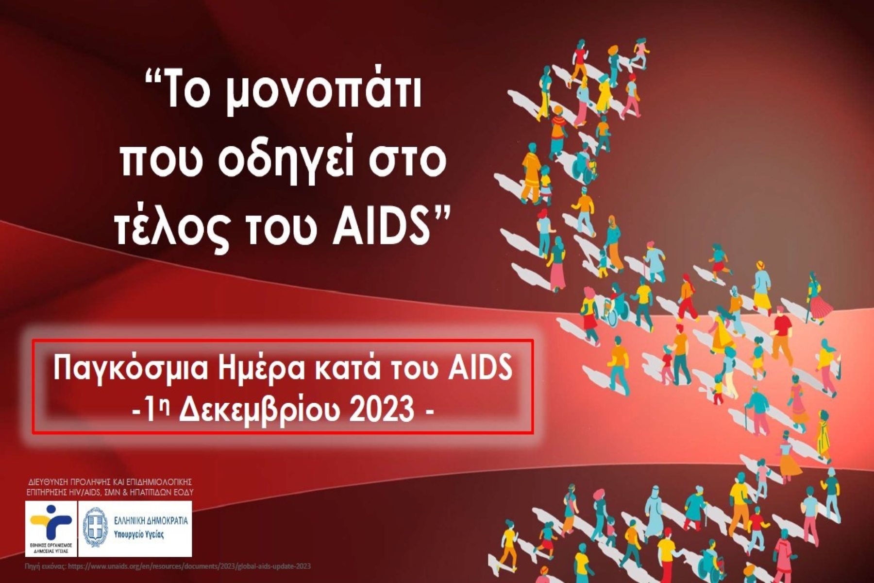 1η Δεκεμβρίου 2023 – Παγκόσμια Ημέρα κατά του AIDS