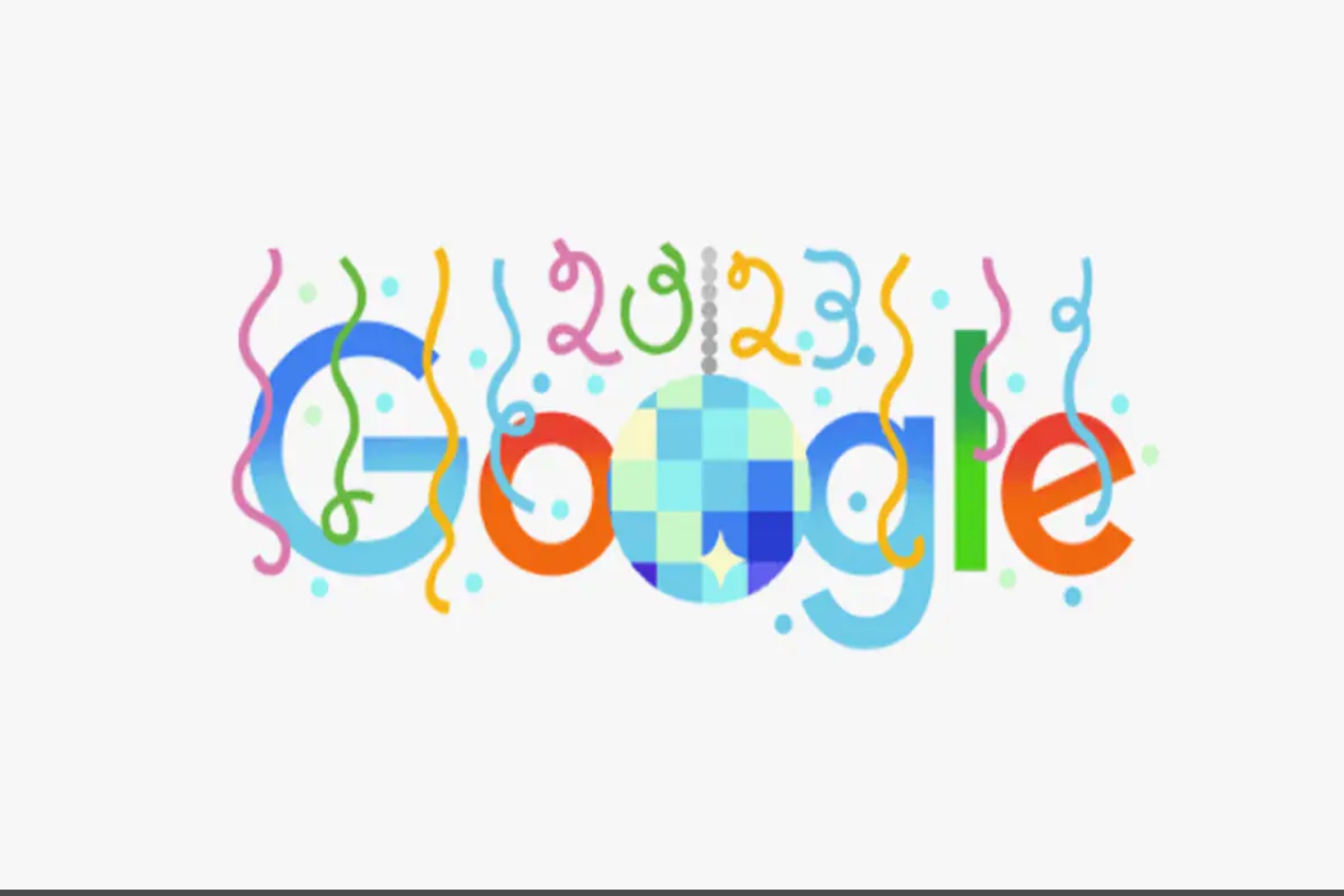 Google Doodle – Η Google γιορτάζει την Παραμονή Πρωτοχρονιάς με κομφετί