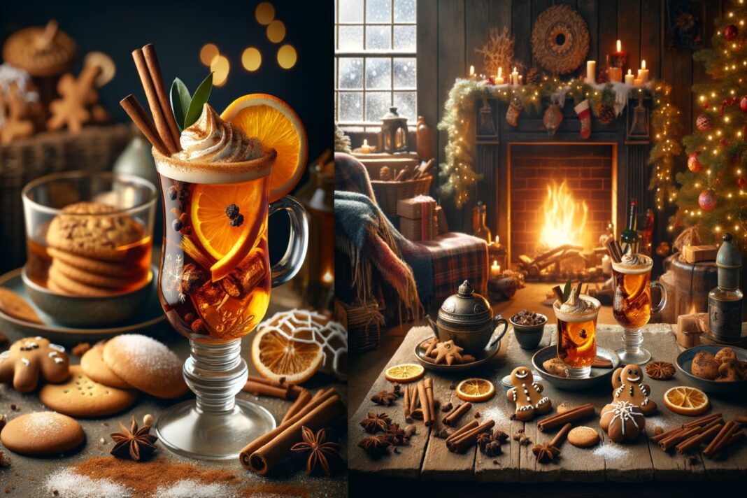 spiced winter warmer cocktail