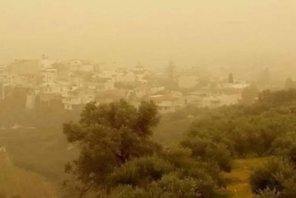 Αφρικανική σκόνη και άνεμοι μέχρι 9 μποφόρ