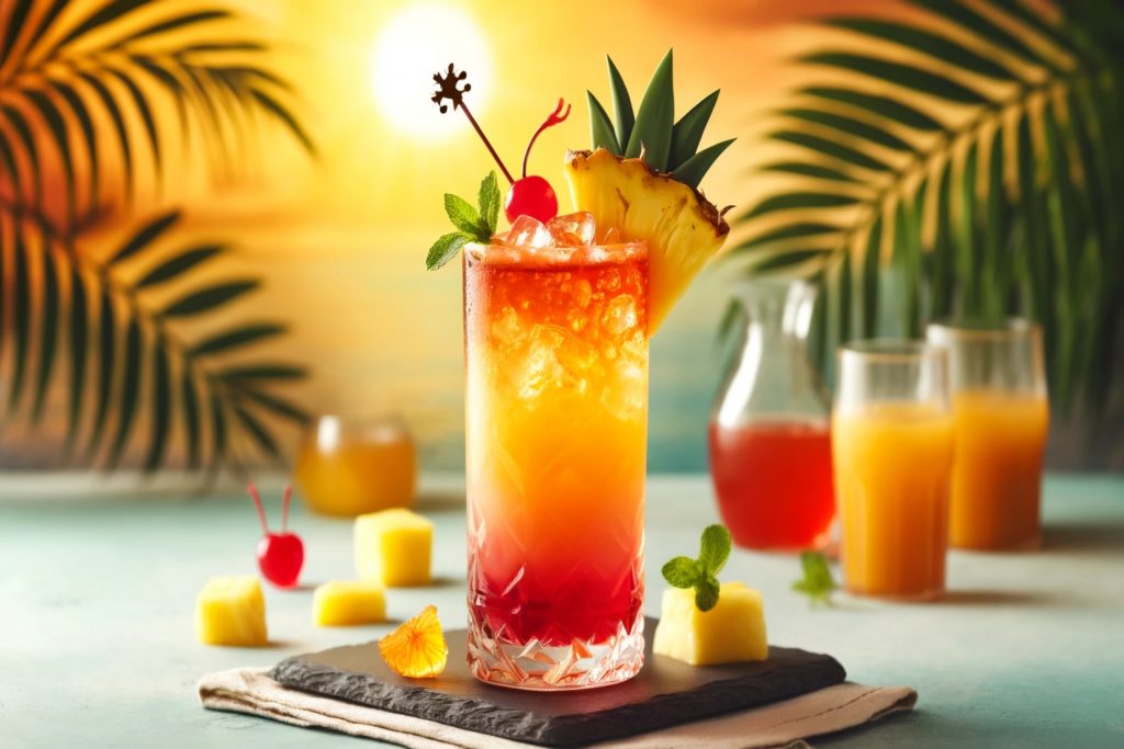 Tropical Sunset Spritzer: Ένα υπέροχο καλοκαιρινό κοκτέιλ