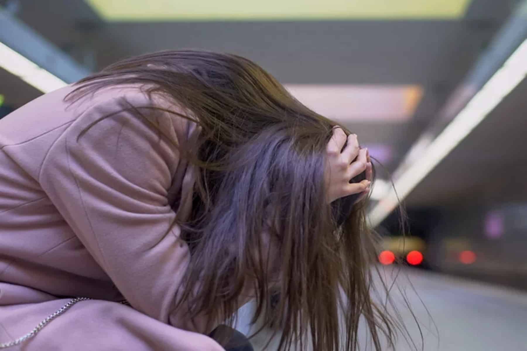 woman suffering psychological problems sitting in subway station 732x549 thumbnail 732x549 1