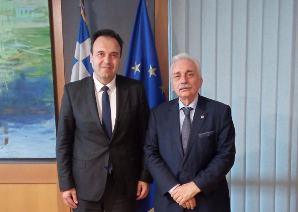 Συνάντηση του Προέδρου του Ελληνικού Ερυθρού Σταυρού με τον Υπουργό Ψηφιακής Διακυβέρνησης