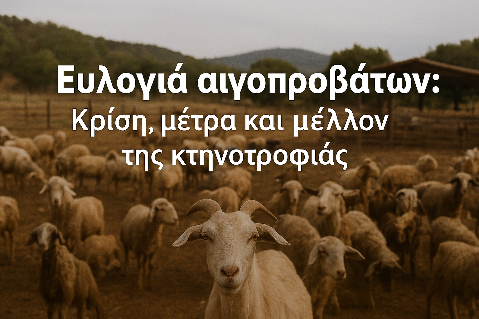 Ευλογιά αιγοπροβάτων: Υγεία ζώων, δημόσια υγεία και μέλλον της κτηνοτροφίας»