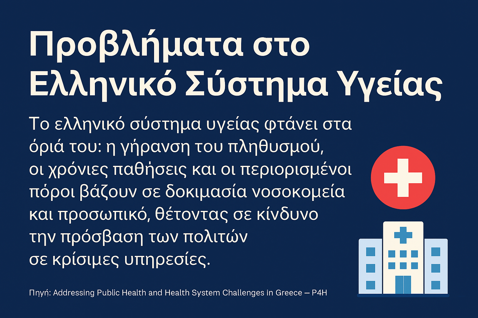 Προβλήματα στο Ελληνικό Σύστημα Υγείας: Τι Απαιτείται για το Μέλλον