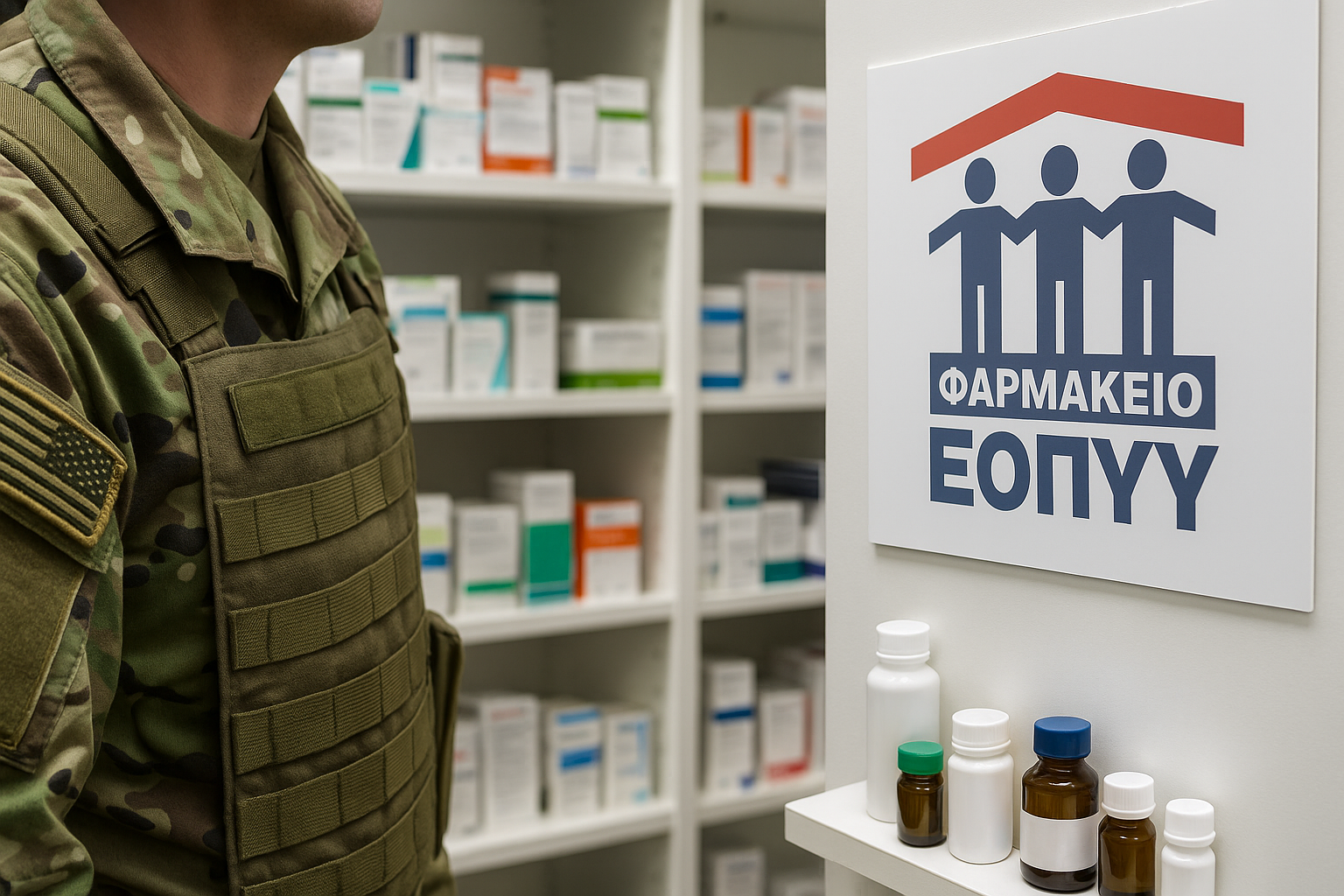 ΕΟΠΥΥ: Τα Στελέχη των Ενόπλων Δυνάμεων θα μπορούν πλέον να εξυπηρετούνται και από τα ιδιωτικά φαρμακεία