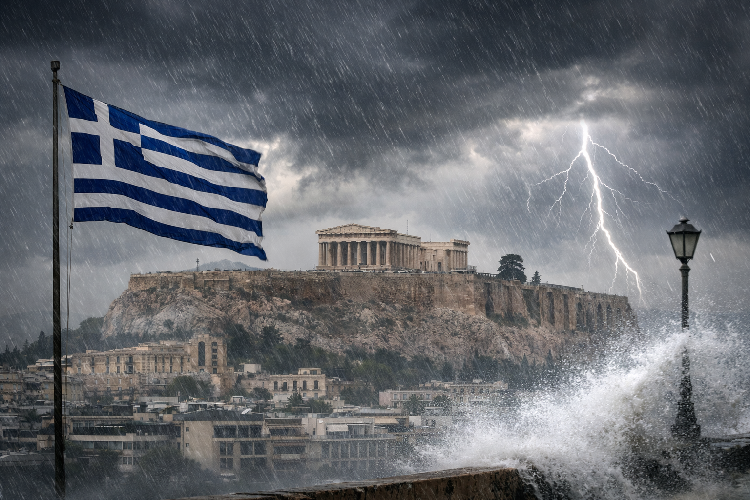 Κακοκαιρία «Ερμίνιο» στην Αττική: Προβλήματα, πτώσεις δέντρων και οδηγίες προστασίας