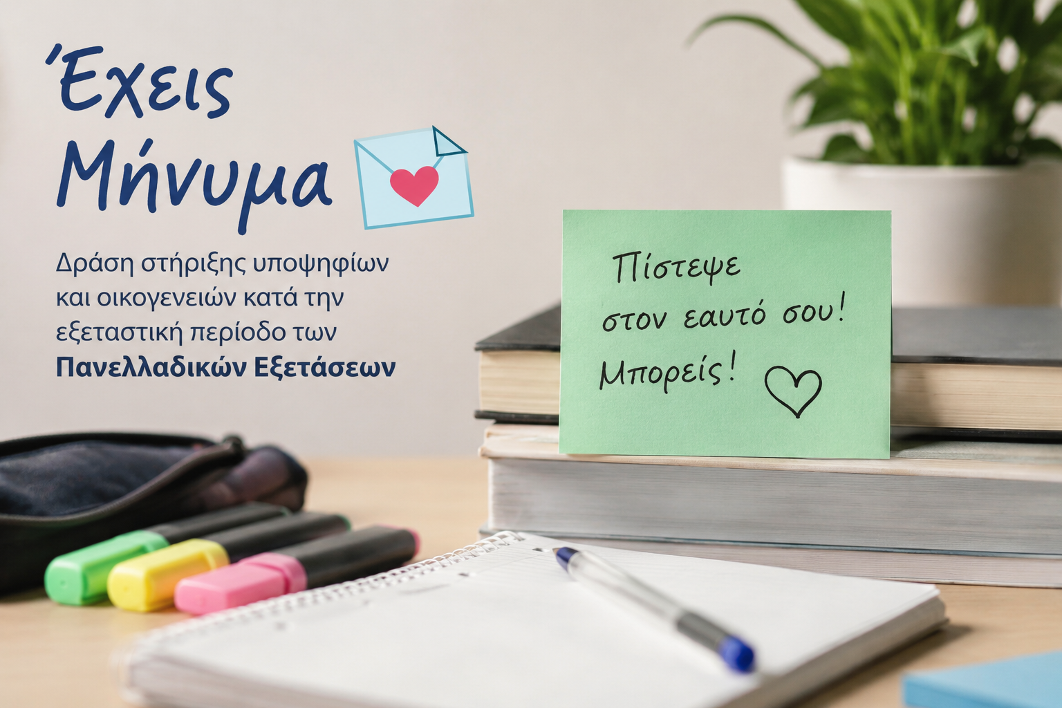 Γ.Ν. Τρικάλων: Δωρεάν ψυχολογική υποστήριξη σε μαθητές για τις Πανελλαδικές