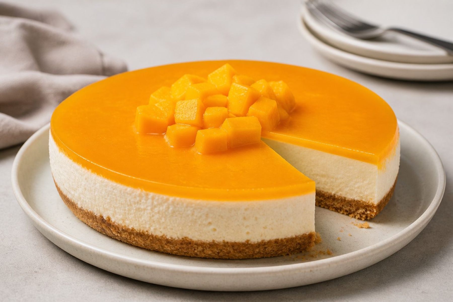 Mango Cheesecake: Το απόλυτο καλοκαιρινό γλυκό με εξωτική γεύση