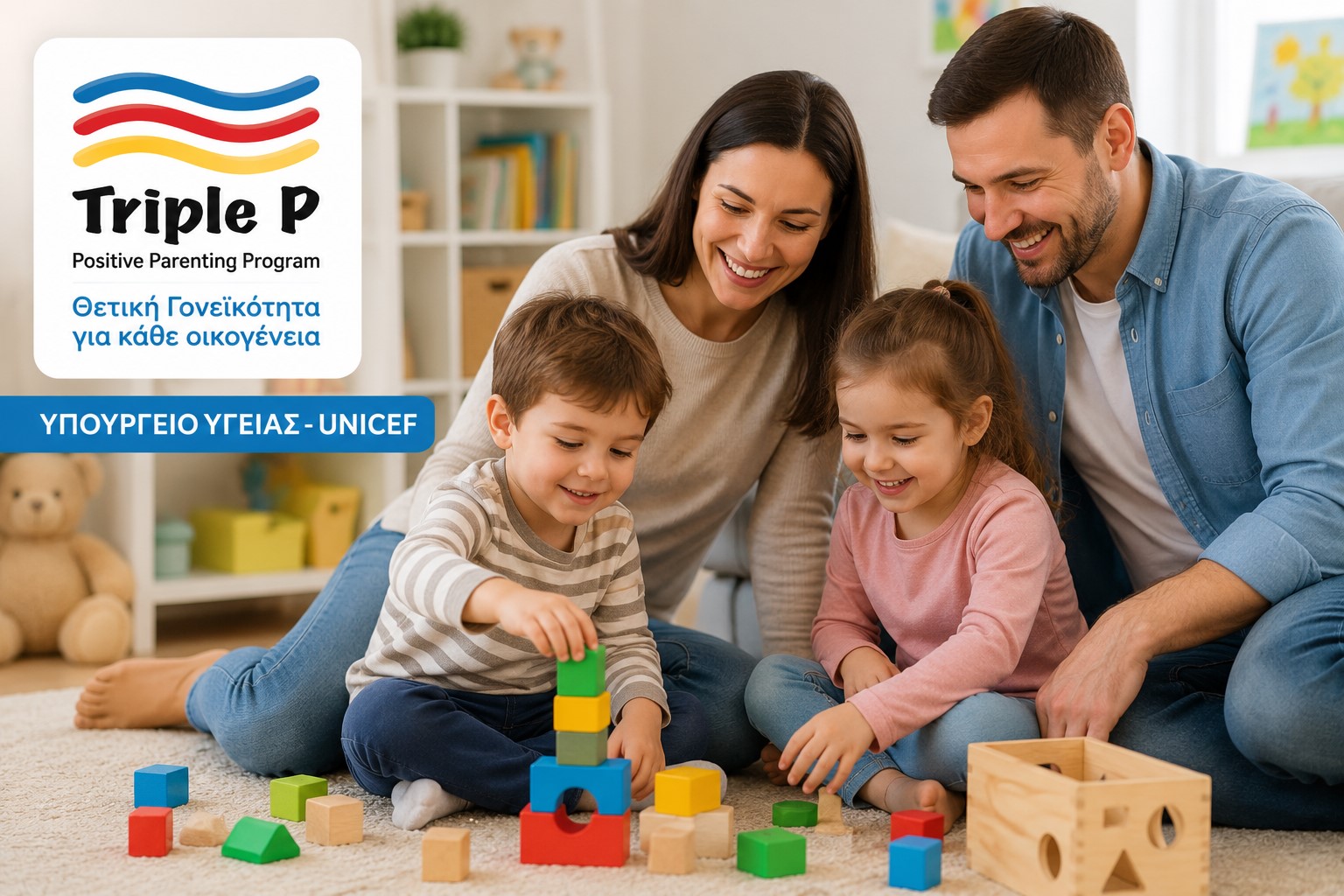 Υπουργείο Υγείας και UNICEF φέρνουν το πρόγραμμα θετικής γονεϊκότητας Triple P στην Ελλάδα